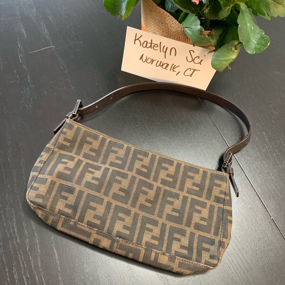 SOLD Fendi Zucca Authentic Baguette